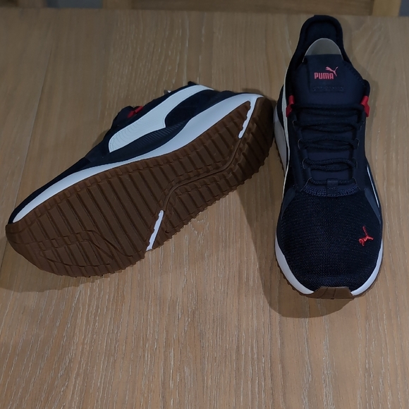 Puma Dark Blue Sneakers with Red and White Details - Picture 10 of 14
